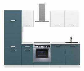 Kuchynská linka 260 cm Tonislav Skagerrak Biela 260 (modrá + biela)