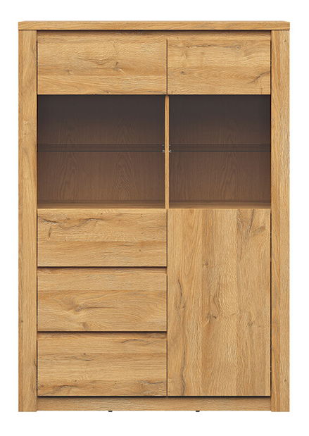 Vitrína BRW Walton REG2W2S (dub veľký)