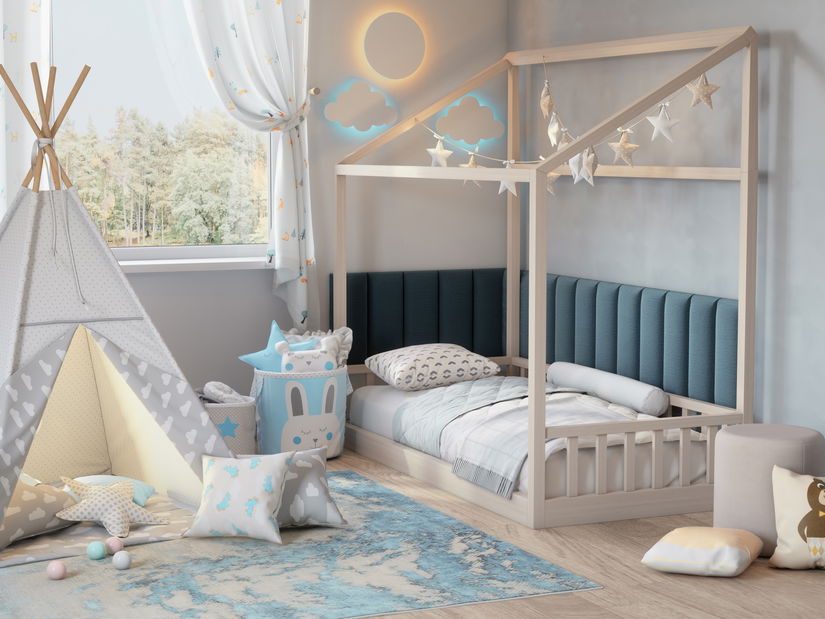 Set 16 tapeciranih panela Quadra 100x220x50 cm (mentol)