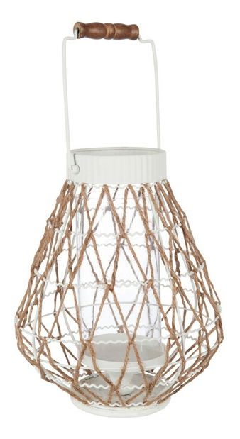 Svietnik Jolipa (25x25x29cm) (Biela)