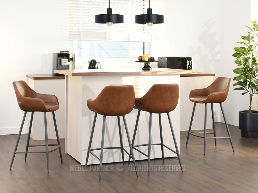 Scaun Miguel (maro + negru)