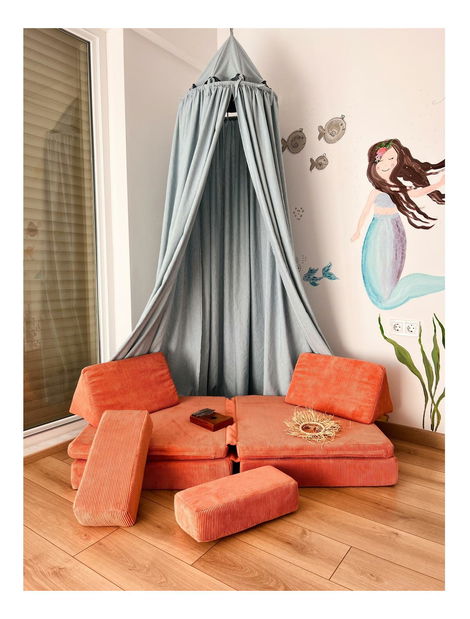 Kétszemélyes kanapé Puella (narancssárga)