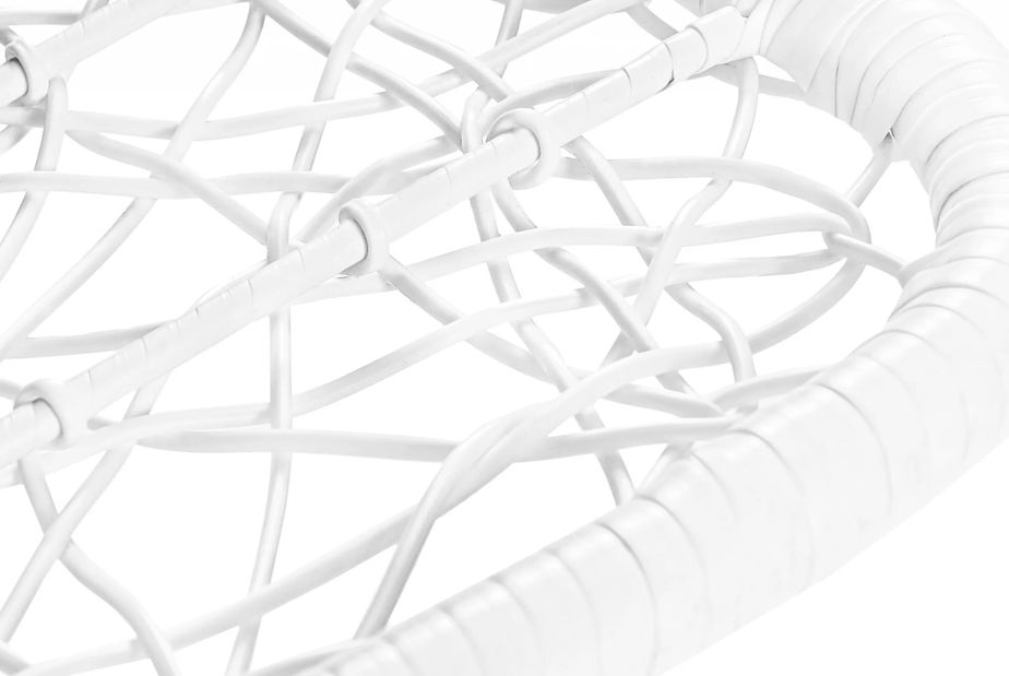 Závesné kreslo Cleopatra (biela + svetlo šedá)