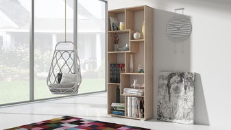 Polcos szekrény Domino keskeny világos sonoma tölgy