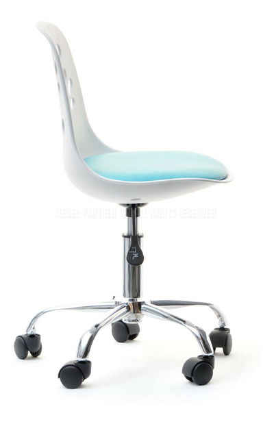 Detská stolička Footy (modrá + chrómová)