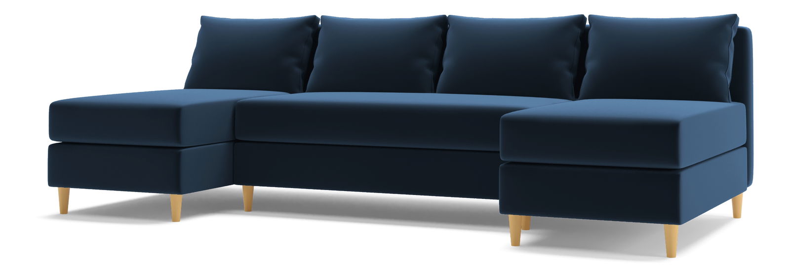 Rohová sedacia súprava U Veron (tmavomodrá)