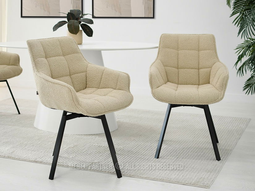 Stolička Aranbura (béžová + čierna)