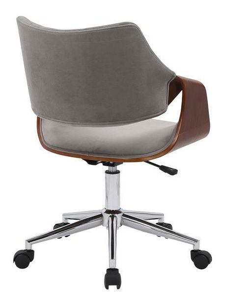 Uredska fotelja Cassey (orah + siva)
