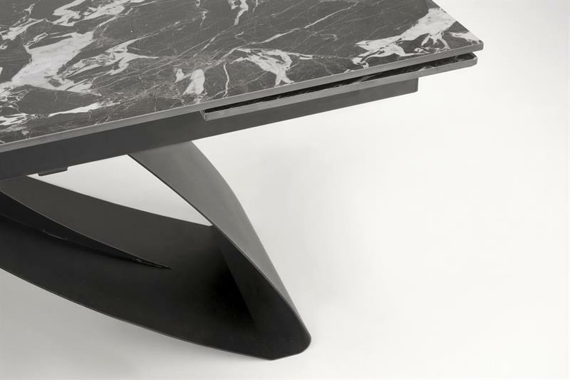 Étkezőasztal Hillary (fekete márvány + fekete) (8 és több fő számára)