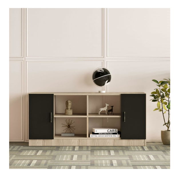 Uredski set Vincent 13 (hrast + crna)