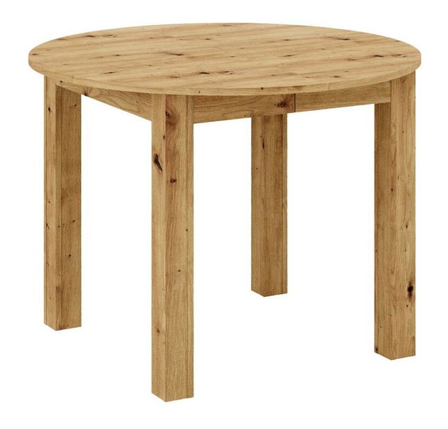 Masă sufragerie Haroldy (pentru 4 persoane) (stejar artisan)