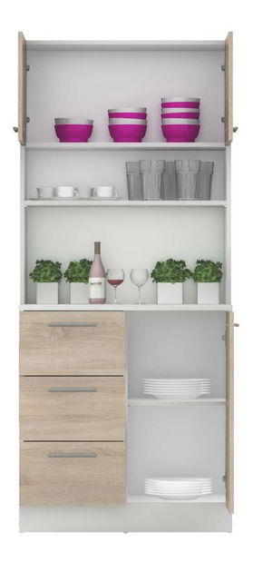 Kuhinjski kutak Lester NEW (bijela + hrast sonoma)