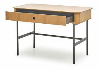 PC stolić Sommer B1 (hrast prirodni + crna)