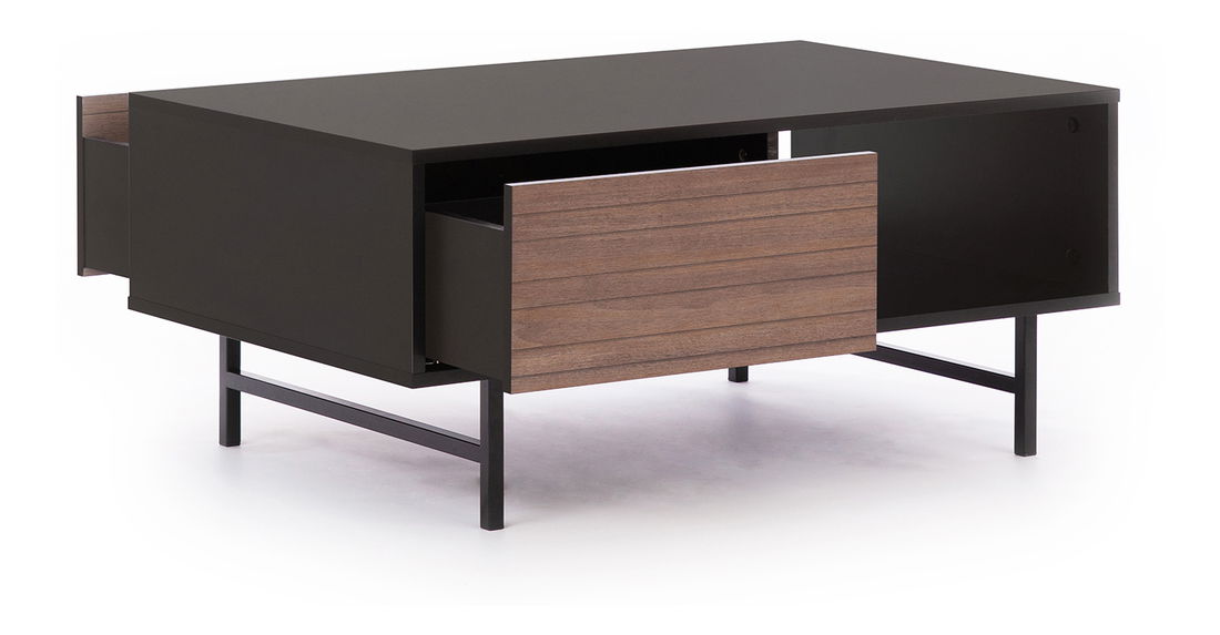 Konferenčný stolík Presto STO (čierna matná + captains deck)