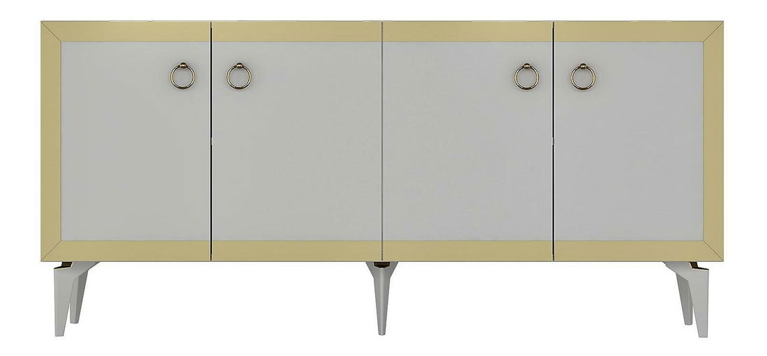 Skrinka Muvuta 1 (biela + zlatá) 