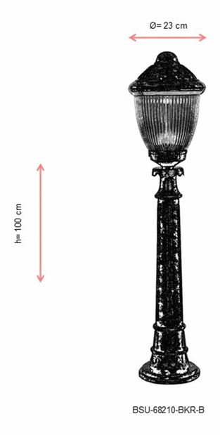Lampă de podea pentru exterior Dominique (maro)