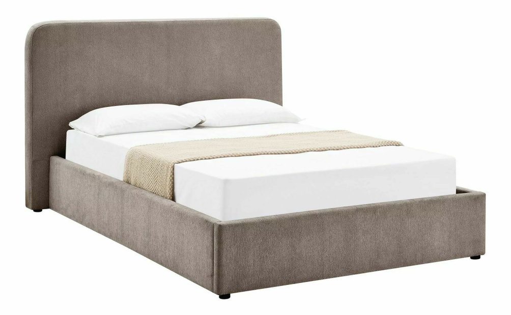 Manželská posteľ 160 cm Lumeso (tmavobéžová)