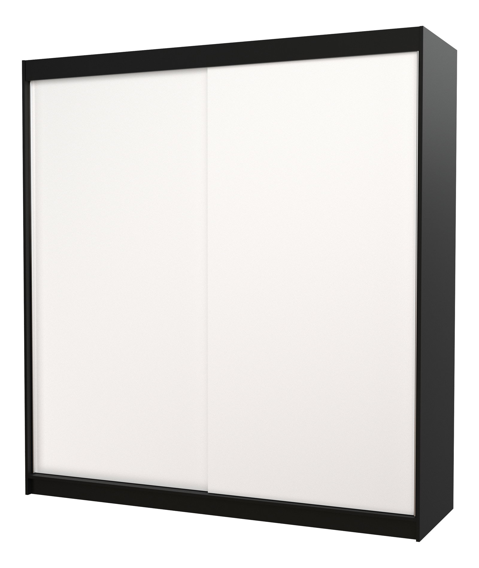 Ruhásszekrény Talencia (fekete + fehér)