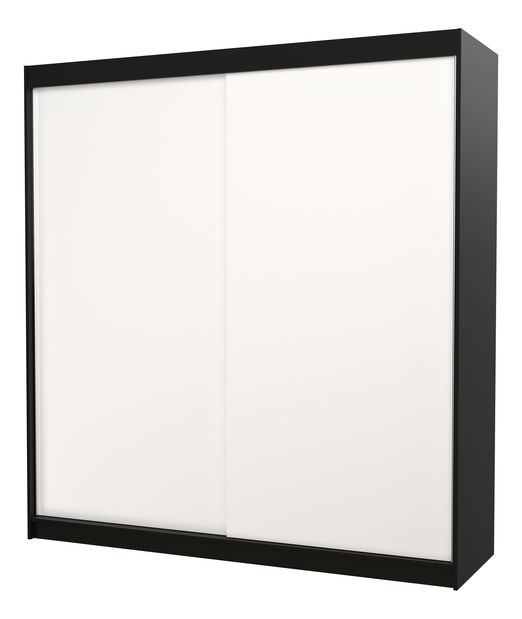 Šatníková skriňa Talencia (čierna + biela)