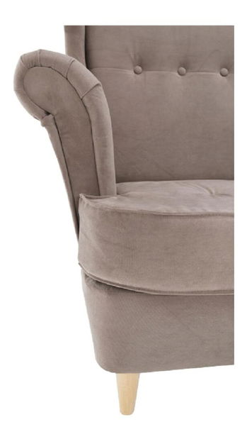 Fotelja Romino (siva + bukva) 