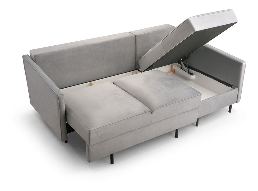 Rohová sedačka Robia (P) (svetlosivá)