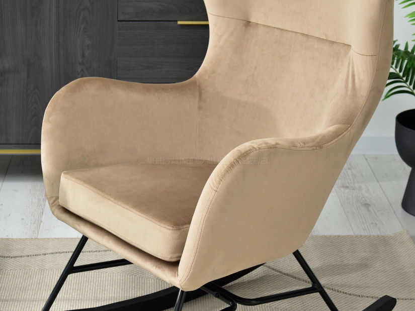 Fotel Nesia (bézs + fekete)