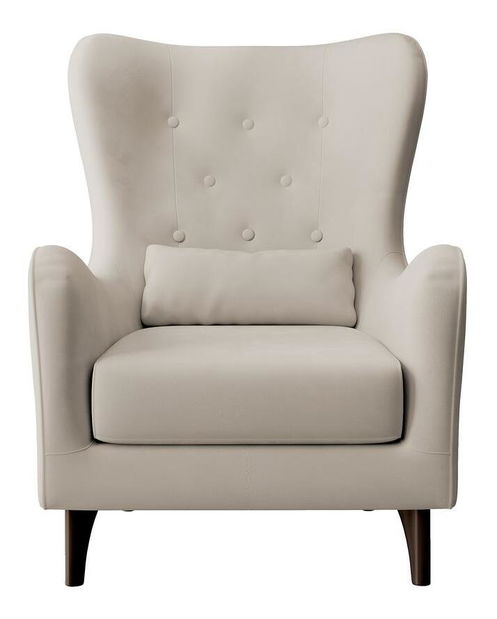 Kreslo Calimero I (svetlobéžová + wenge)