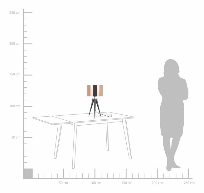 Stolna svjetiljka Silo (bakrena)