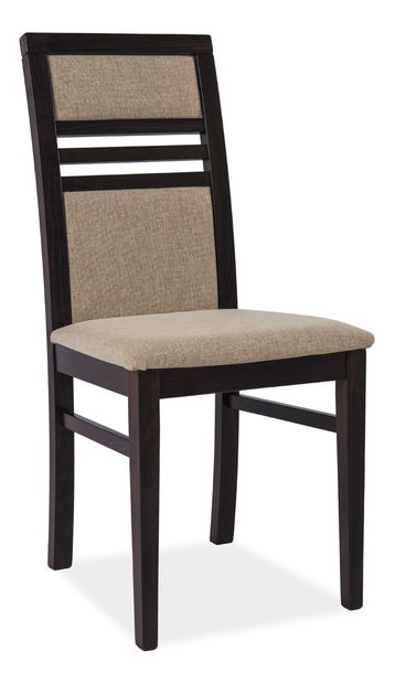 Jedálenská stolička GL 1 (tmavý orech + svetlohnedá)