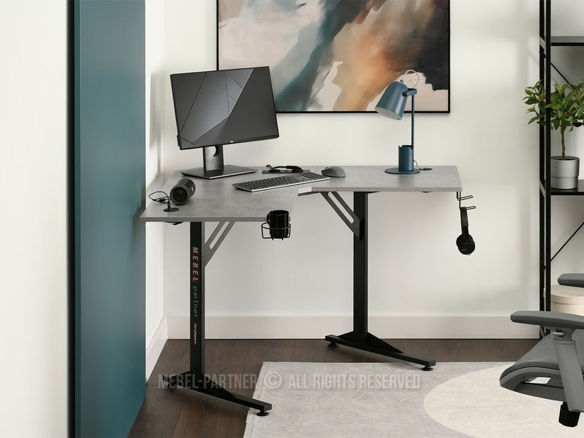 PC stolić Matts C (beton + crna)