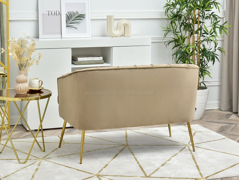 Pohovka Etimee S (béžová + čierna)