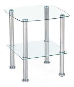Konferenčný stolík Carling (priesvitné sklo) (transparentná)