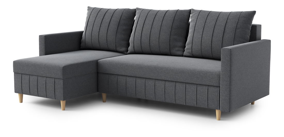 Sarokkanapé Filippo (B) (sötétszürke)