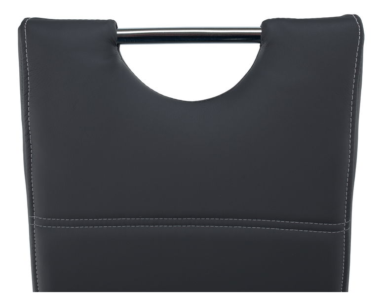 Jedálenská stolička Abalia New (tmavosivá + chróm)