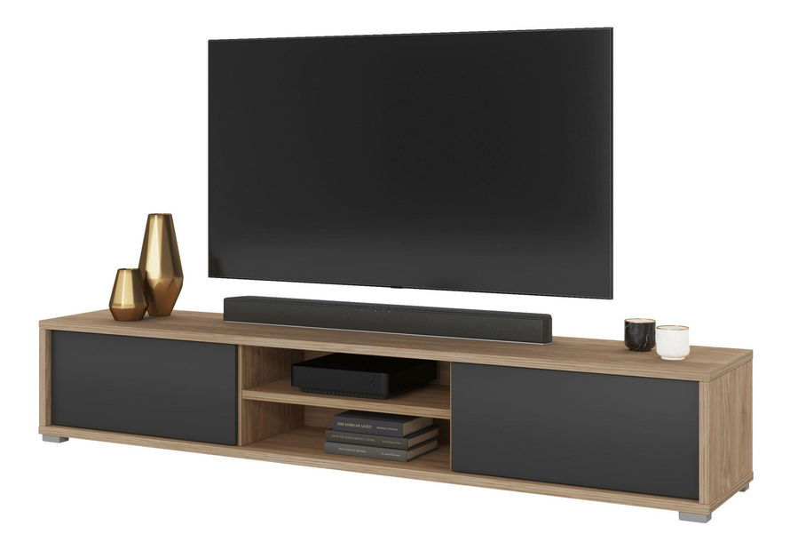 TV asztal Fiora 40 (olajozott tölgy + antracit)
