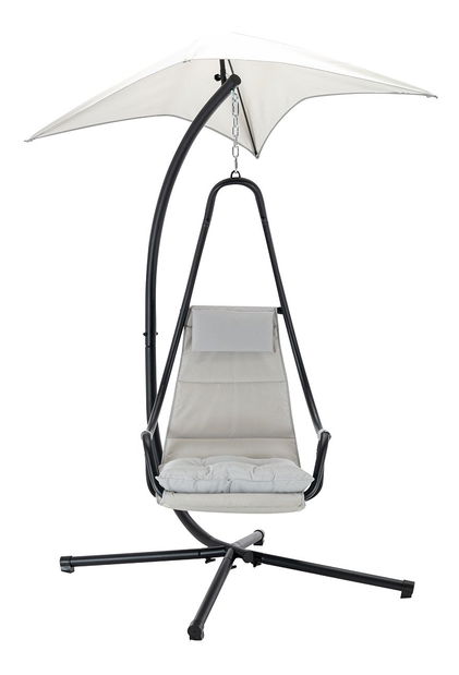 Scaun suspendat Mirjan Sotiko (crem + negru) (lichidare de stoc)