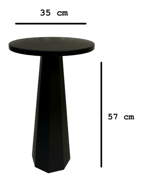 Príručný stolík Lilia L (čierna)