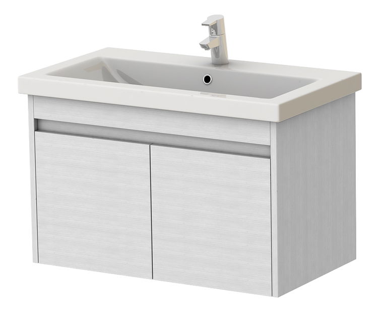 Kúpeľňová skrinka na stenu s umývadlom Juventa Ravenna Rv-80 (biela)