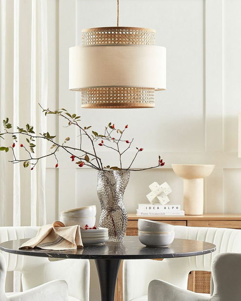 Závesné svietidlo Yadriel (prírodná) 