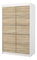 Ruhásszekrény Botres (fehér + szonoma tölgy)