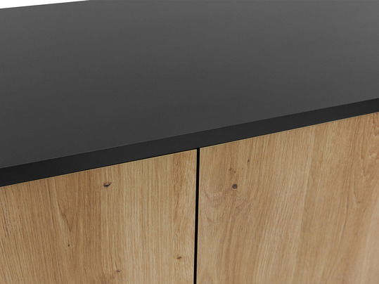 Komoda Oksewo 2D3SZ (hrast artisan + crna) 