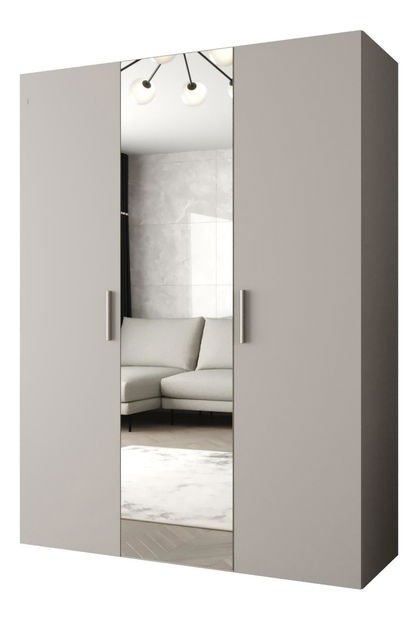 Ruhásszekrény 150 cm Borry 2 (kasmír + ezüst)