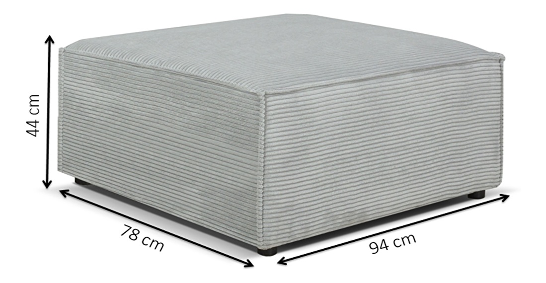 Modul canapea(taburete) Cuboid (gri)