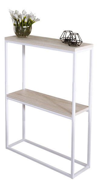 Măsuță consolă Mattel (alb + stejar sonoma)