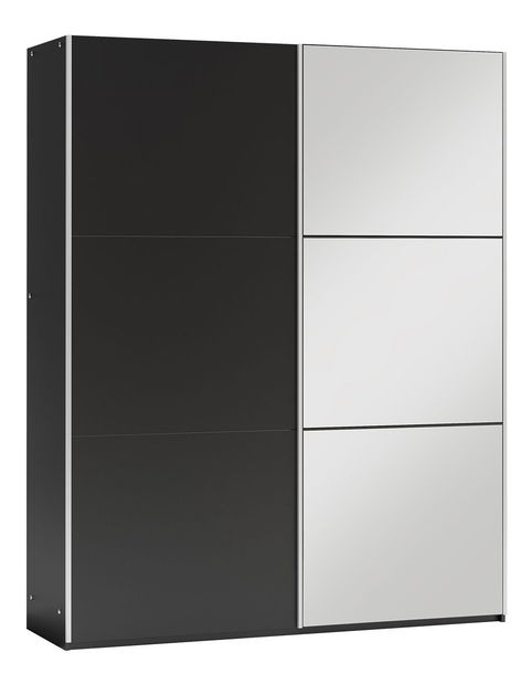 Šatníková skriňa Olevaro 12 (biela + zrkadlo)