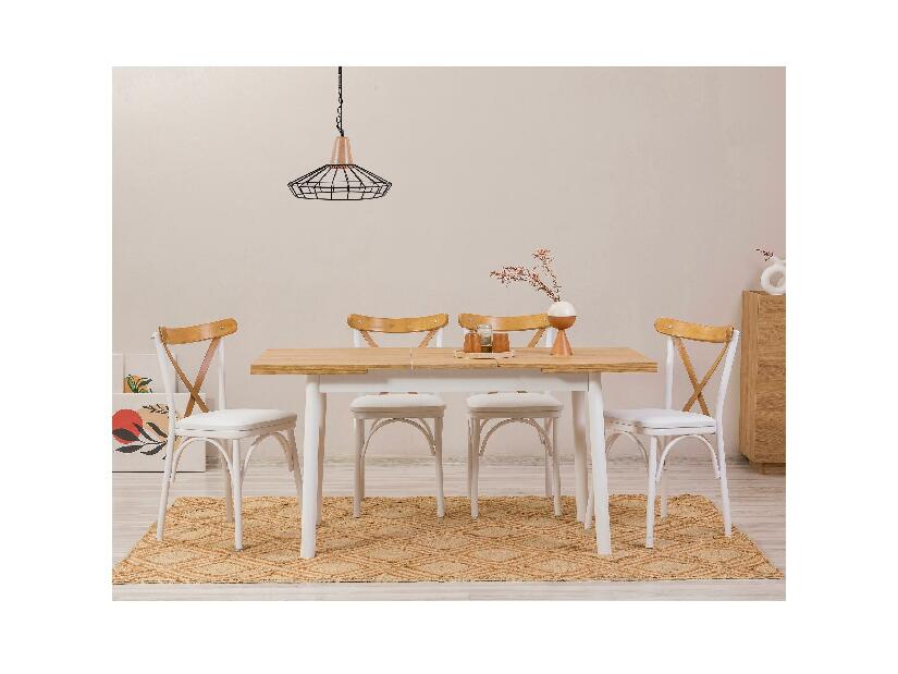 Set mobilier sufragerie Duvasa 25 (alb) (pentru 4 persoane)