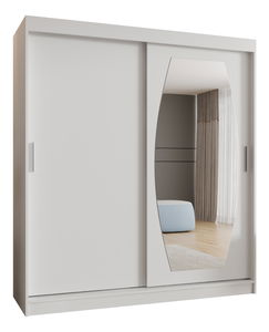 Dulap de haine 180 cm Rosaria (alb)