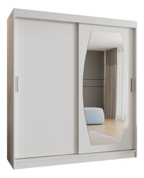 Ormar za garderobu 180 cm Rosaria (bijela)