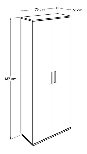 Botník (skrinka na topánky) Sheilossa (biela)