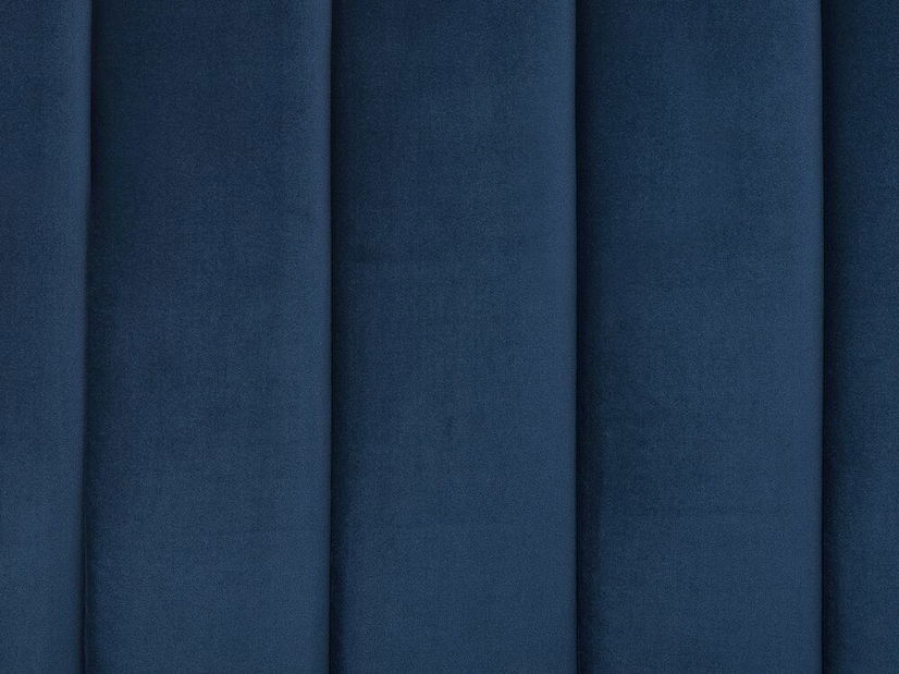 Pat matrimonial 180 cm MASALA (textil) (albastru) (cu somieră)